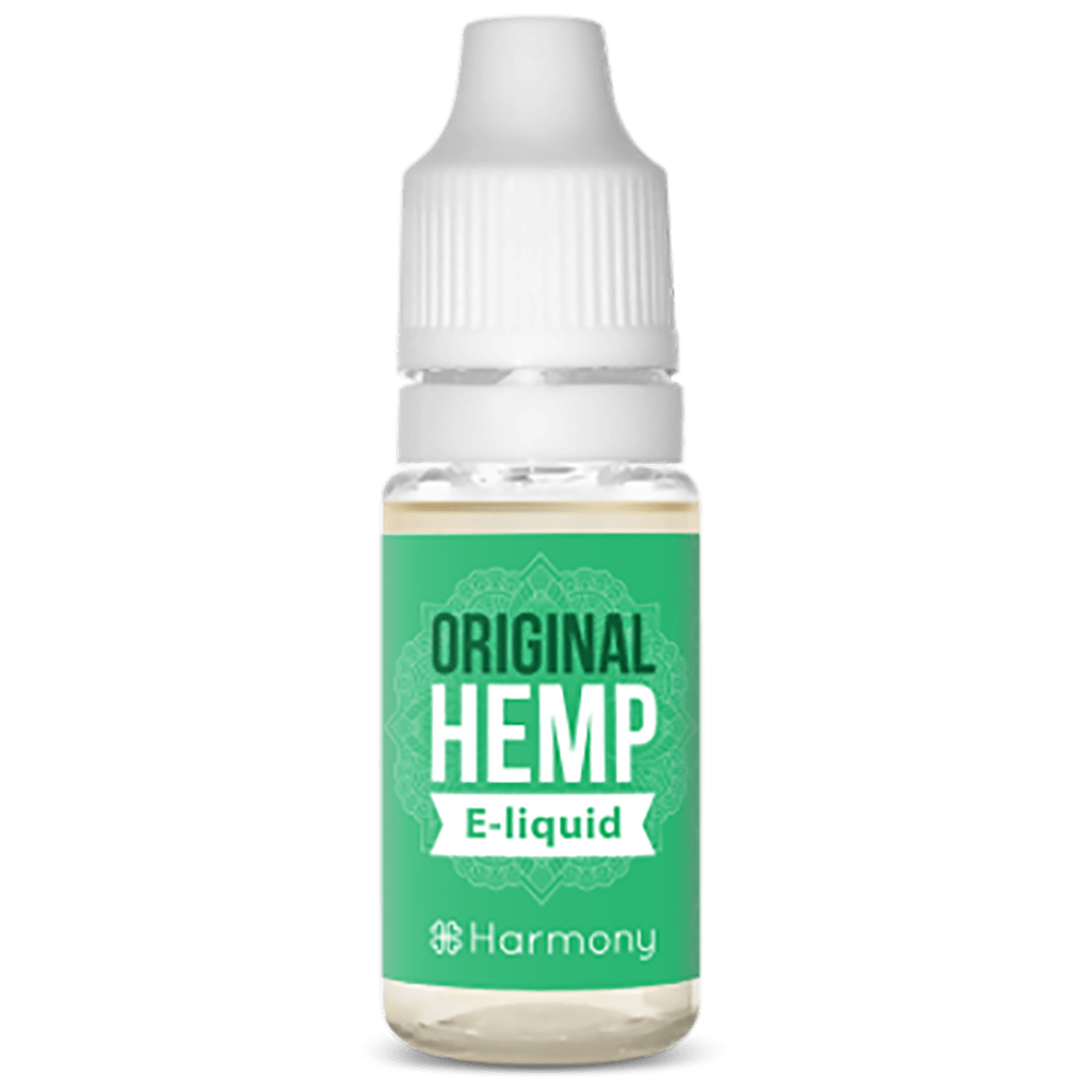 Een flesje Harmony E-liquid 100mg CBD - Classic Hemp (10ml).