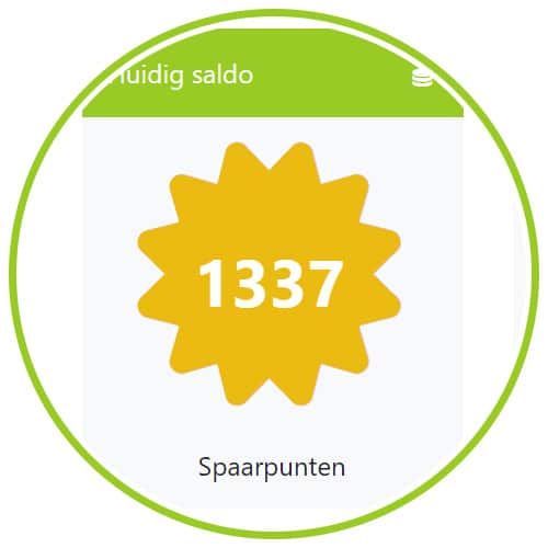 een groen en geel label met het nummer 1237.