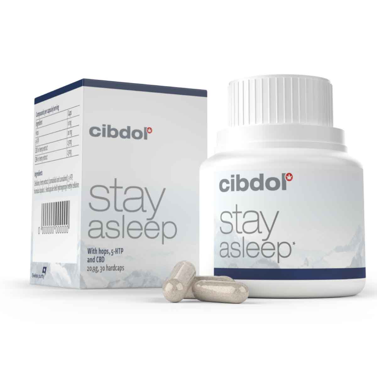 Cibdol - Stay Asleep Capsules met CBD en CBN (30 stuks)