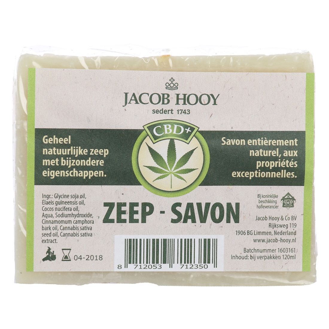 Product image of Jacob Hooy CBD Soap