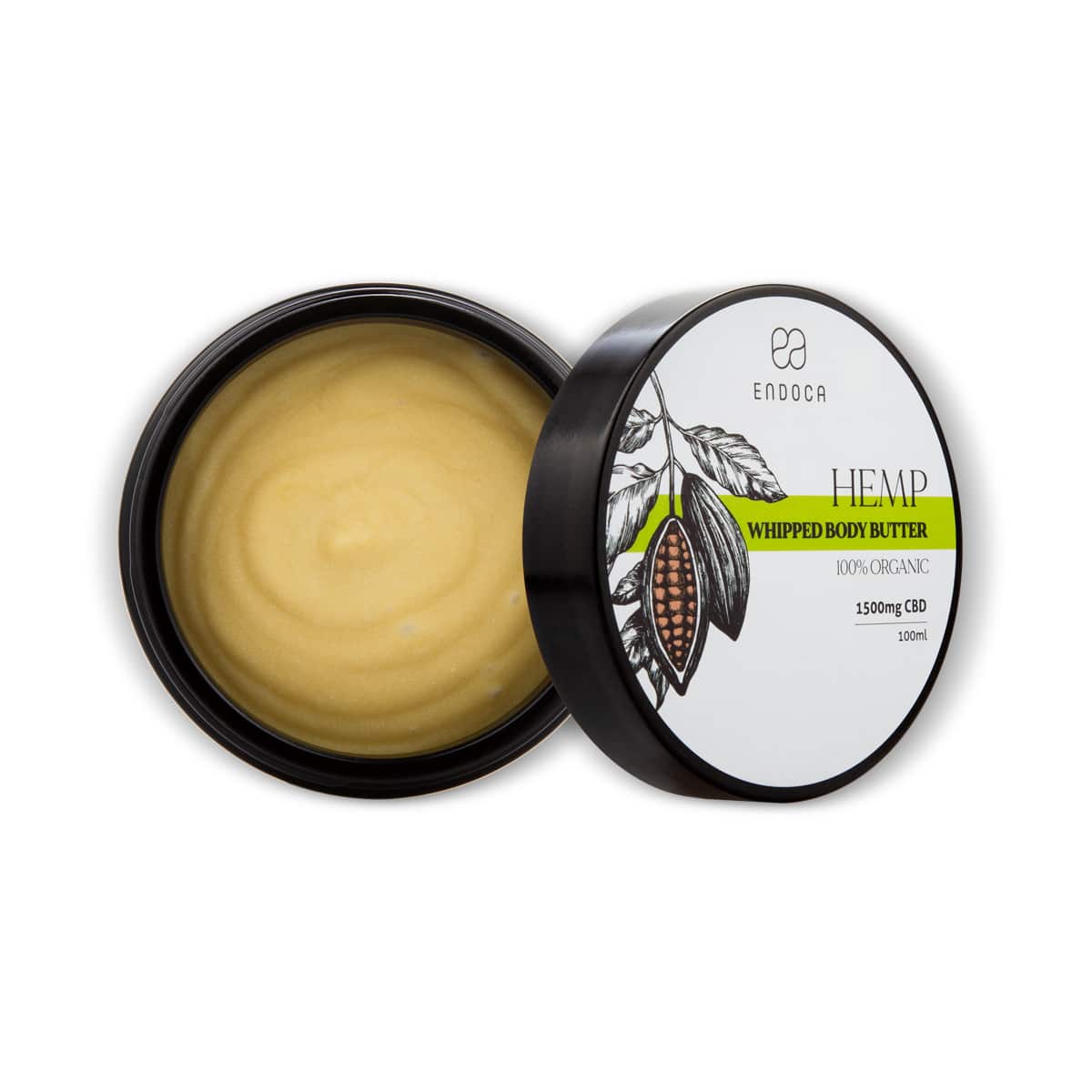 Whipped CBD body-butter Endoca (100ml - 1500mg CBD) - Afbeelding 2