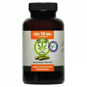 Full spectrum capsules met cannabidiol van de hennepplant